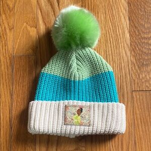 NWT Love Your Melon X Disney Princess Tiana Pom-Pom Beanie
